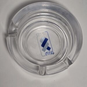 Vintage Glass Ashtray Branded for Sitmar Cruises Cruise Line Euc Maritime